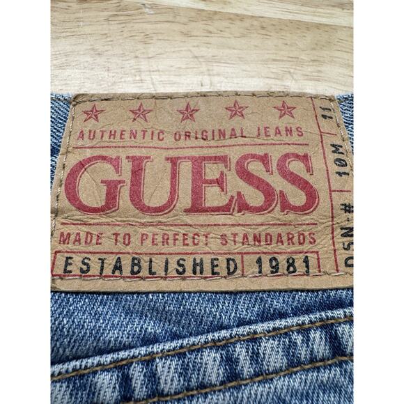 Vintage Y2K GUESS Denim Blue Jeans Boot Leg Men's Size‎ 29X30 - Picture 6 of 7